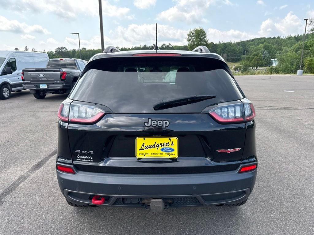 Used 2020 Jeep Cherokee Trailhawk with VIN 1C4PJMBX9LD588524 for sale in Eveleth, Minnesota
