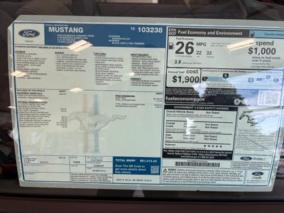 2026 Ford Mustang EcoBoost Premium
